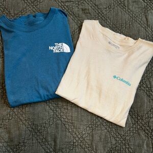 The North Face Blue Short Sleeve Tee and Columbia Bundle